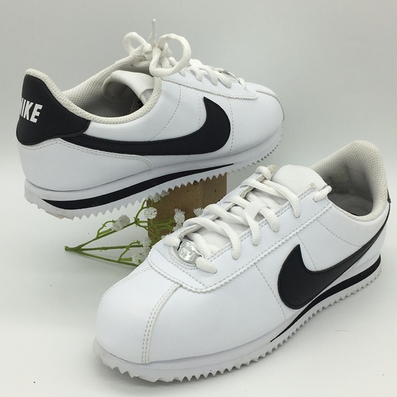 NIKE CORTEZ BASIC SL (GS) white/black - Picture 4 of 16